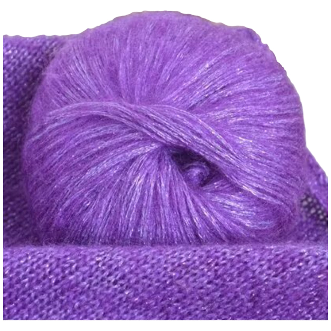 Glitter Knitting Yarn Sparkle Metallic Acrylic Wool for Crochet and Hand-Knitting, 25 Grams/0.85oz 109 Yards