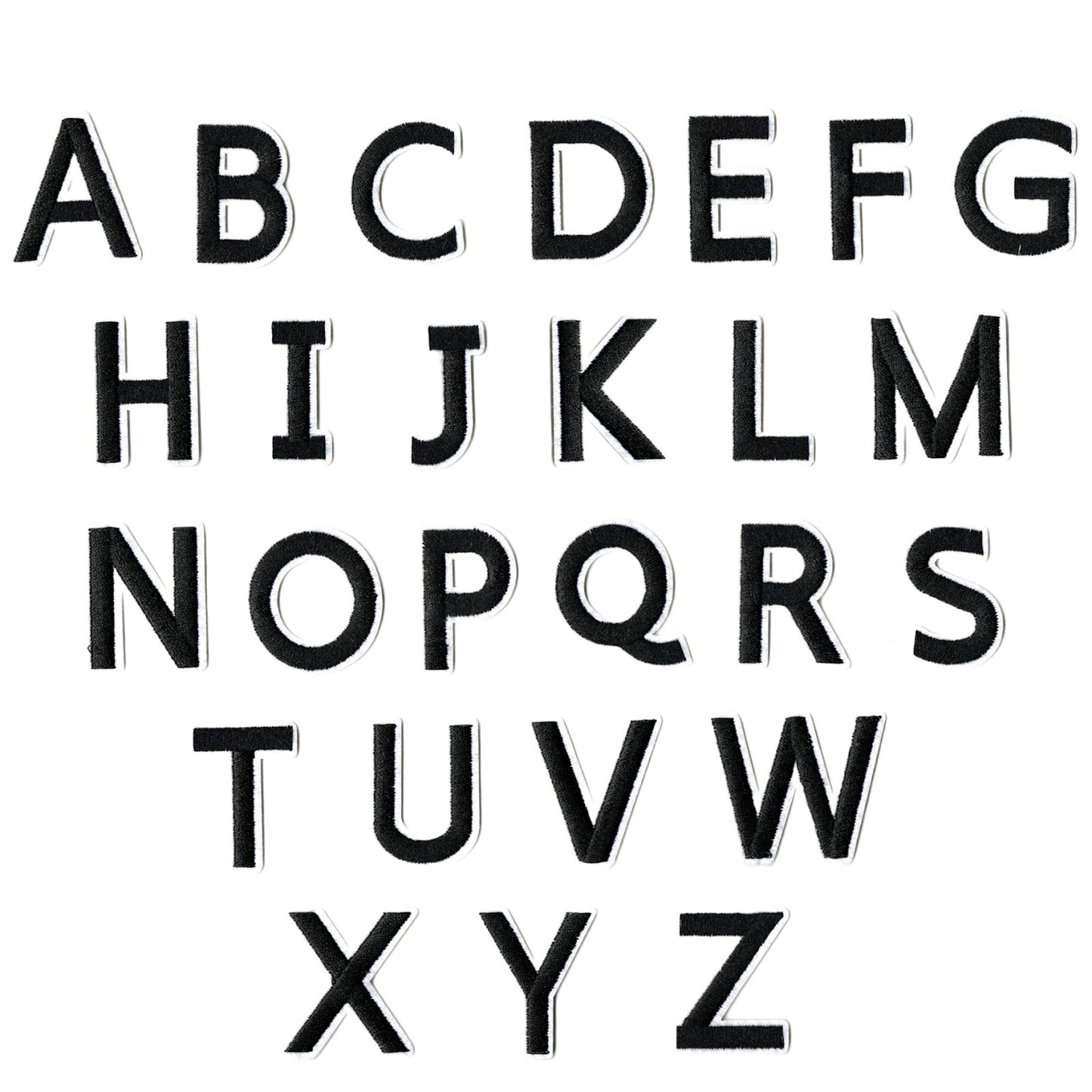 Iron-On Alphabet and Number Embroidered Patches for Clothing, Hats, Jeans, DIY Crafts and Sewing Repairs