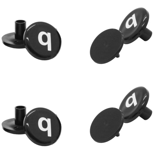 Replacement ABS Plastic Buttons for Bogg Bags Rubber Totes and Beach Bags, Pack of 4