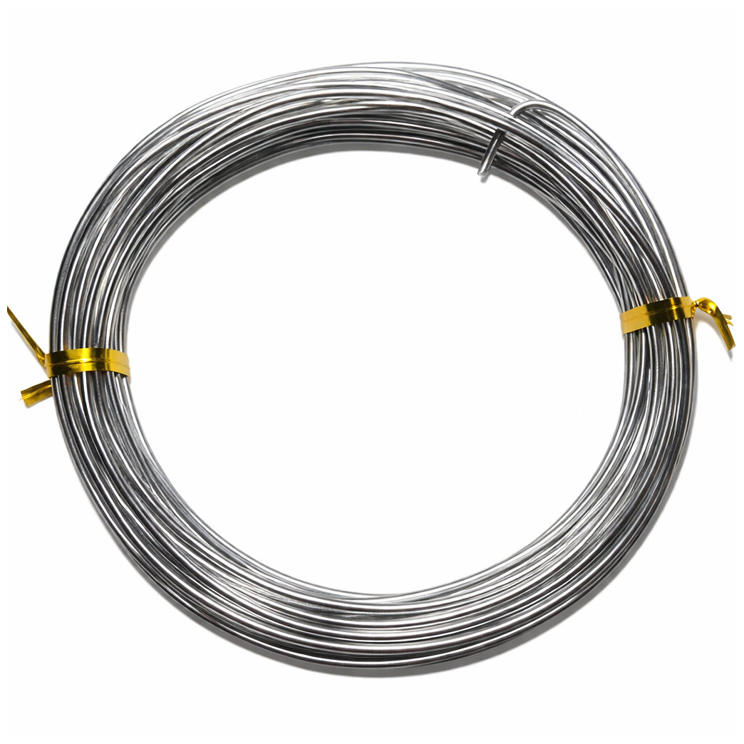 Aluminum Craft Wire 98.5 feet Bendable Metal Wire 1mm (18 Gauge) for Jewelry Making Sculpting Floral Wreath and DIY Crafts
