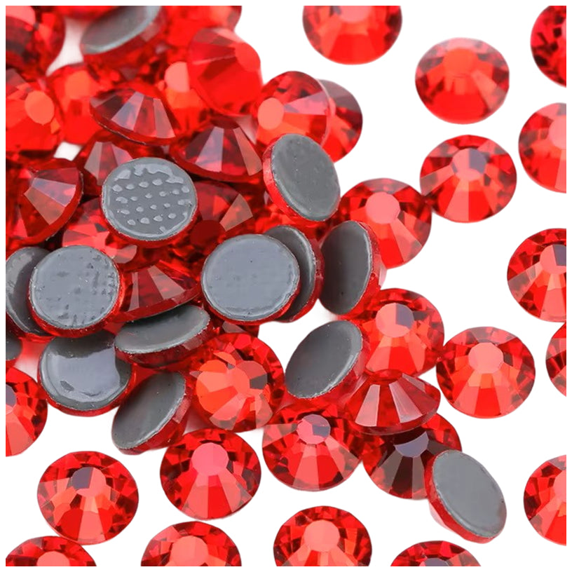 Flat Back Rhinestones Round Gems for Nail Art Clothing Crafts Glue Fix Decorations, Pack of 1440