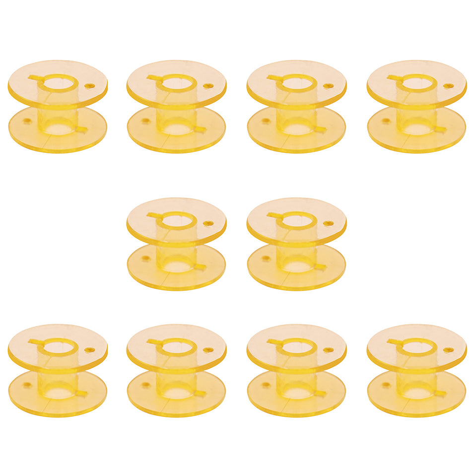 Plastic Sewing Bobbins Compatible With Janome Top And Front Load Machines Universal 20mm, Pack of 10