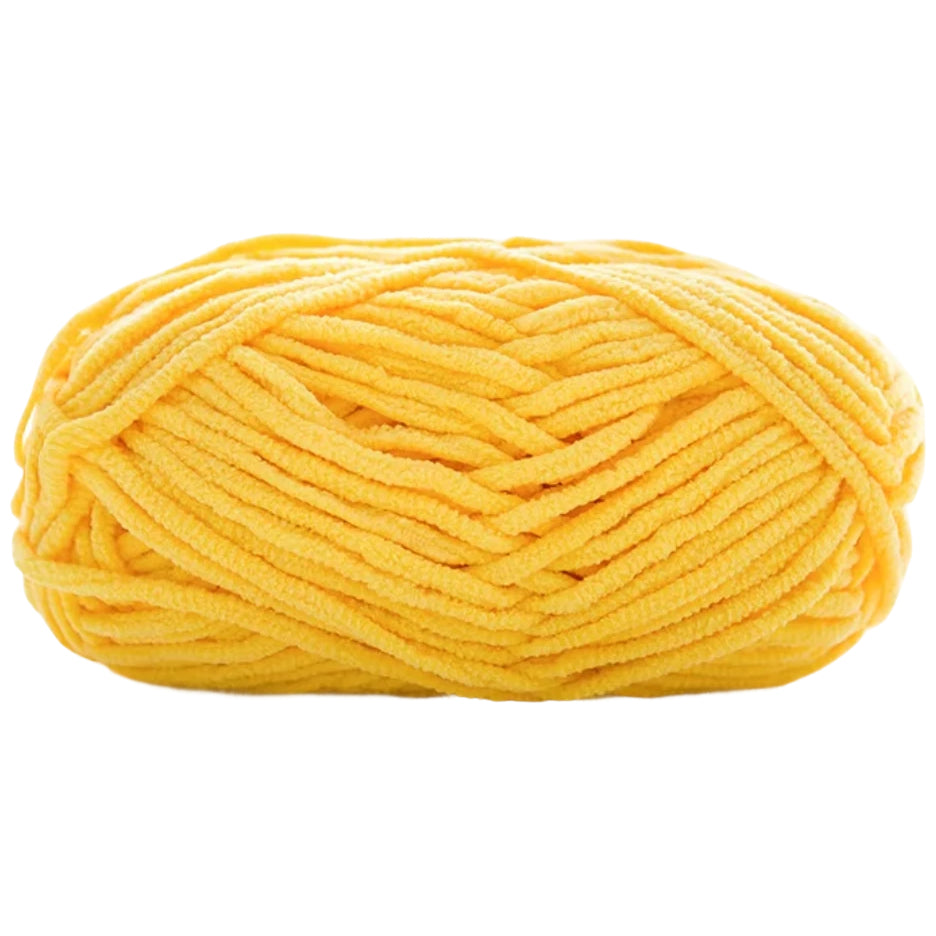Soft Velvet Chenille Yarn for Crocheting, 100g/3.53oz, 74.3 Yards, Baby Blanket Yarn
