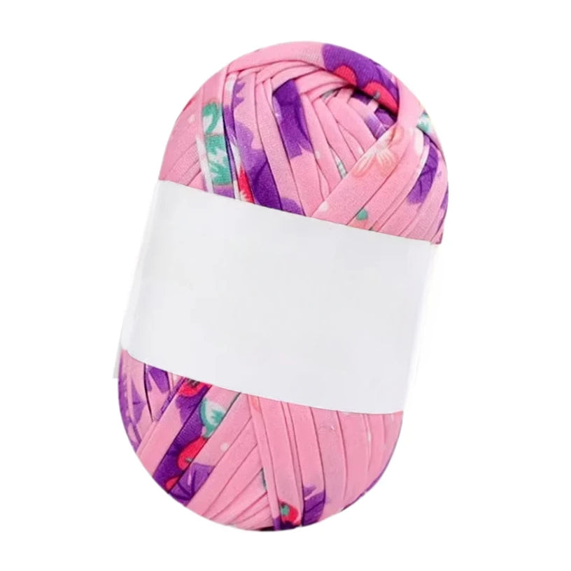Polyester T-Shirt Yarn for Crochet Bags, Baskets, Coasters, and Crafts, 100g/3.53oz 48 Yards
