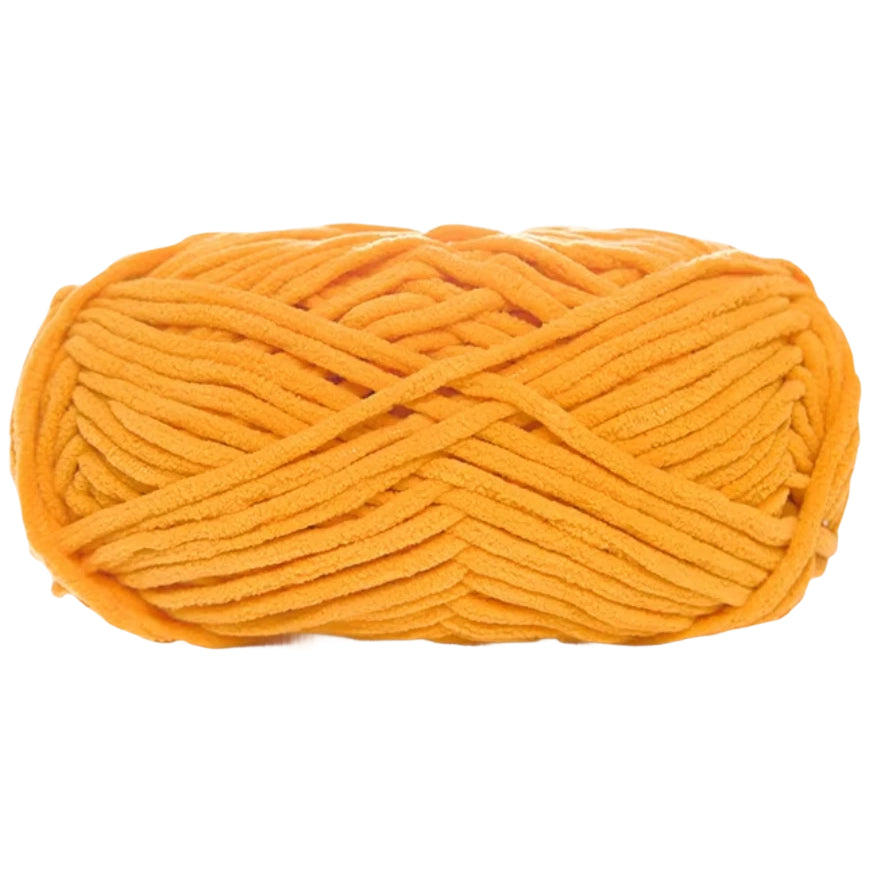 Soft Velvet Chenille Yarn for Crocheting, 100g/3.53oz, 74.3 Yards, Baby Blanket Yarn