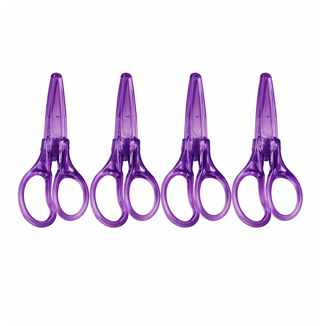 Mini Stainless Steel Precision Embroidery Scissors with Cover for Sewing Quilting Crafting Grooming and Detail Cutting