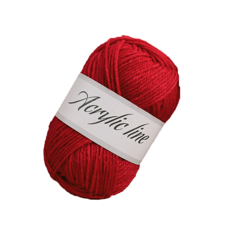 Burgundy Acrylic Yarn for Arts & Crafts, Knitting, Crochet,  #4 Worsted Weight (100 Yard Skein)