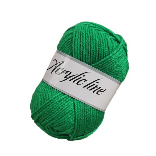 Deep Green Acrylic Yarn for Arts & Crafts, Knitting, Crochet,  #4 Worsted Weight (100 Yard Skein)