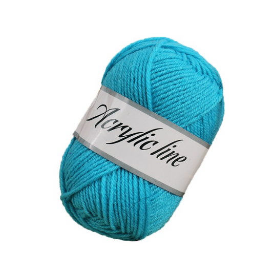 Lake Blue Acrylic Yarn for Arts & Crafts, Knitting, Crochet,  #4 Worsted Weight (100 Yard Skein)