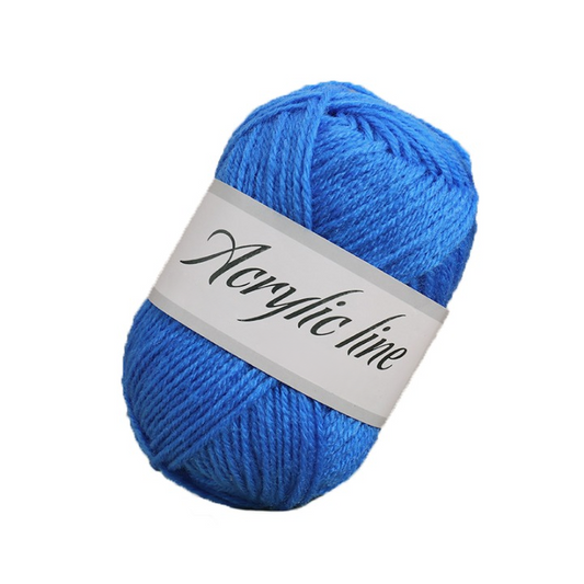 Blue Acrylic Yarn for Arts & Crafts, Knitting, Crochet,  #4 Worsted Weight (100 Yard Skein)