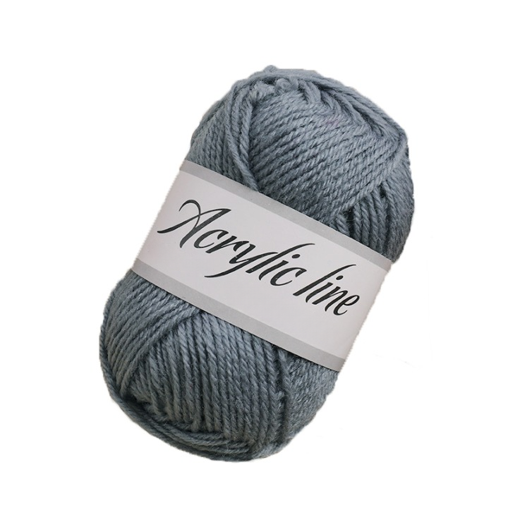 Grey Acrylic Yarn for Arts & Crafts, Knitting, Crochet,  #4 Worsted Weight (100 Yard Skein)