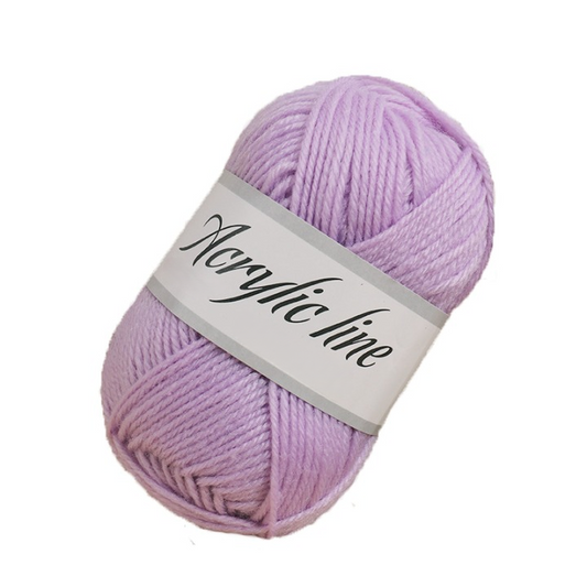 Light Purple Acrylic Yarn for Arts & Crafts, Knitting, Crochet,  #4 Worsted Weight (100 Yard Skein)