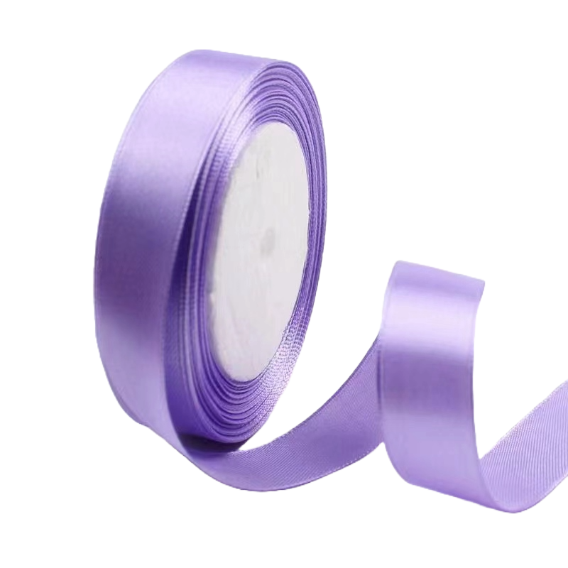 Light Purple 3/4" Wide Single Face Satin Ribbon, 25 Yards Length