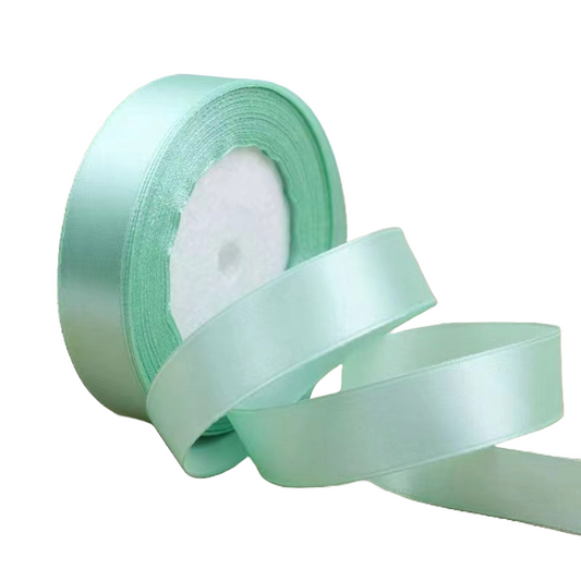 Emerald Green 3/4" Wide Single Face Satin Ribbon, 25 Yards Length