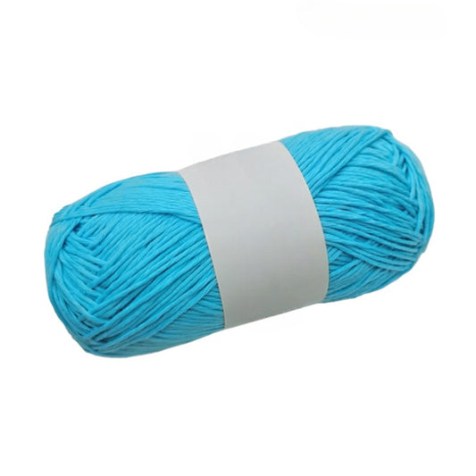 Blue 100% Cotton 9ply Yarn #3 Light Worsted Weight for Arts & Crafts, Knitting, Crochet (220 Yard Skein)