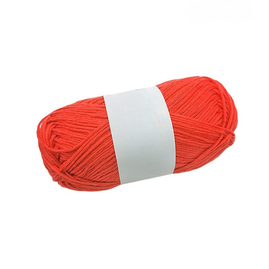 Bright Red 100% Cotton 9ply Yarn #3 Light Worsted Weight for Arts & Crafts, Knitting, Crochet (220 Yard Skein)