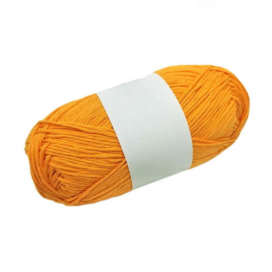 Bright Orange 100% Cotton 9ply Yarn #3 Light Worsted Weight for Arts & Crafts, Knitting, Crochet (220 Yard Skein)