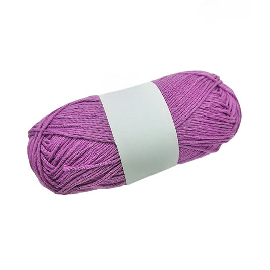 Purple 100% Cotton 9ply Yarn #3 Light Worsted Weight for Arts & Crafts, Knitting, Crochet (220 Yard Skein)