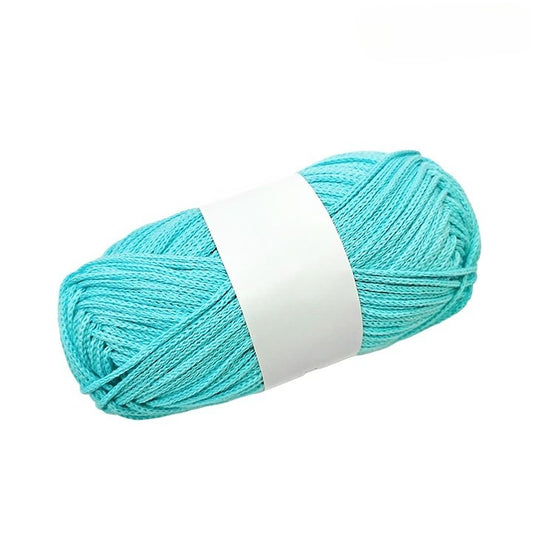 Ice Blue 100% Cotton Yarn #5 Chunky Weight for Arts & Crafts, Knitting, Crochet (110 Yard Skein)