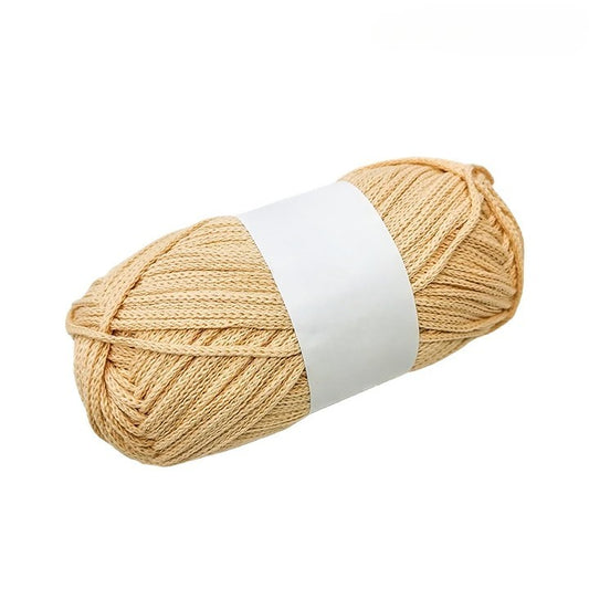 Beige 100% Cotton Yarn #5 Chunky Weight for Arts & Crafts, Knitting, Crochet (110 Yard Skein)