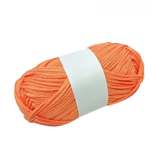 Light Orange 100% Cotton Yarn #5 Chunky Weight for Arts & Crafts, Knitting, Crochet (110 Yard Skein)