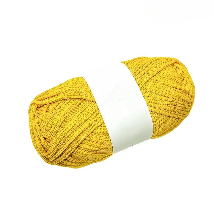 Yellow 100% Cotton Yarn #5 Chunky Weight for Arts & Crafts, Knitting, Crochet (110 Yard Skein)