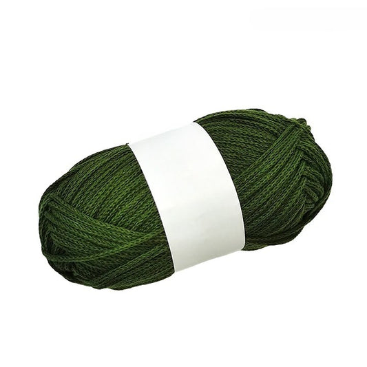 Military Green 100% Cotton Yarn #5 Chunky Weight for Arts & Crafts, Knitting, Crochet (110 Yard Skein)