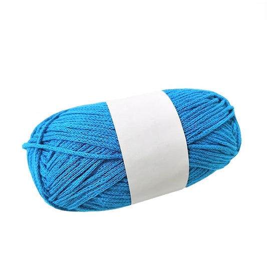 Blue 100% Cotton Yarn #5 Chunky Weight for Arts & Crafts, Knitting, Crochet (110 Yard Skein)