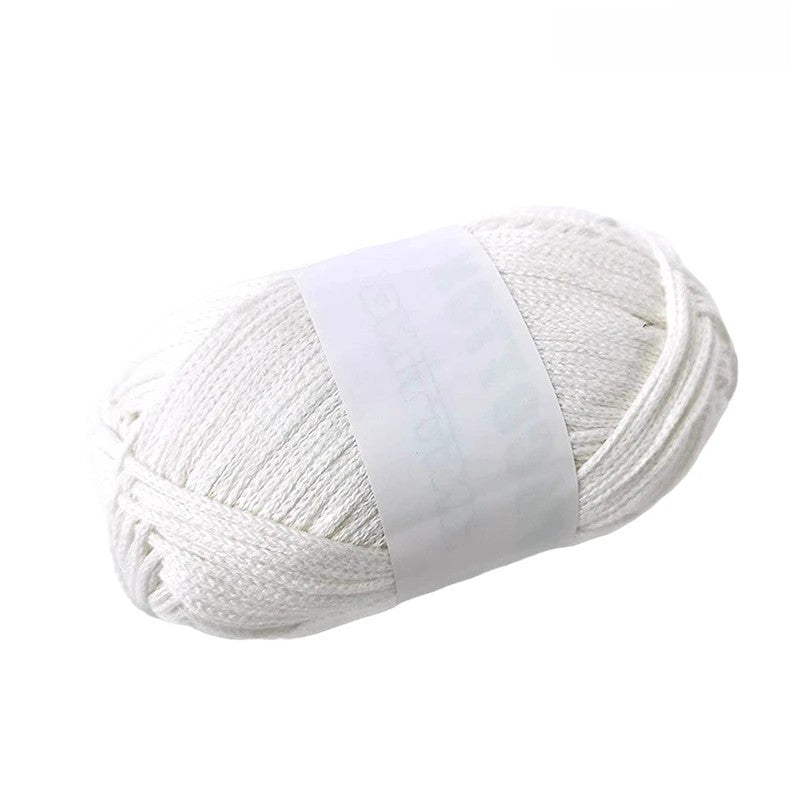 Off White 100% Cotton Yarn #5 Chunky Weight for Arts & Crafts, Knitting, Crochet (110 Yard Skein)